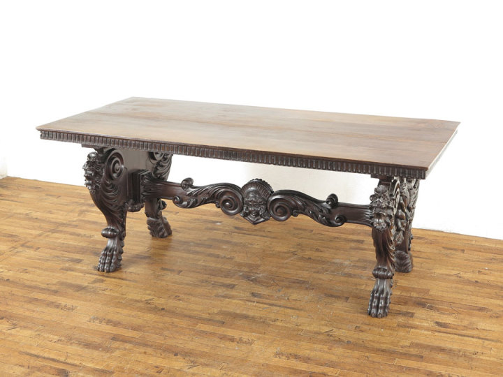 ルネッサンス様式ダイニング14点セット 63012 アンティーク家具 ウェブ