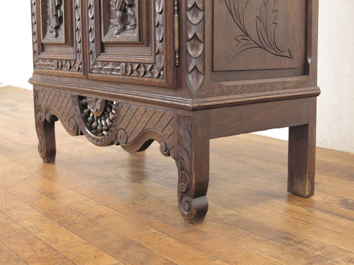 古いキャビネット サイドキャビネット 63108 アンティーク家具 ウェブサイト商品