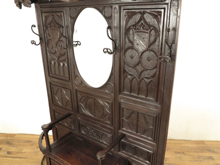 ゴシックスタイル ホールスタンド 63155 アンティーク家具 ウェブ