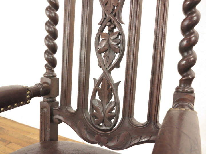 ルイ13世様式アームチェア 63188a アンティーク家具 ウェブサイト商品
