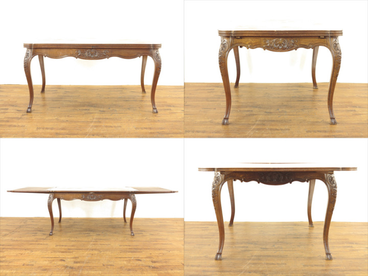 アンティークテーブルセット ダイニング9点セット 63329 アンティーク家具 ウェブサイト商品