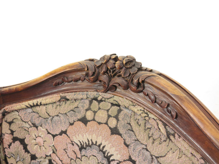 レトロな生地が可愛いシングルソファ 63391 アンティーク家具 ウェブ