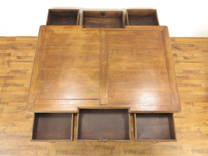 1900年頃フランスアンティーク猫脚デスク 63393a アンティーク