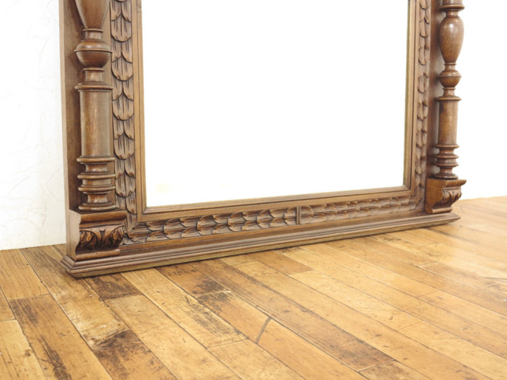 83324★アンティーク オーバーマントル ミラー  アーツ アンド クラフツ 83324☆アンティーク オーバーマントル ミラー アーツ アンド