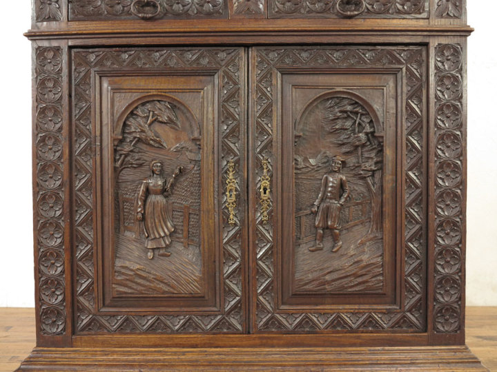 フランス製　キャビネットプレート フランス アンティーク キャビネットプレート 天使 エンジェル 18 cm