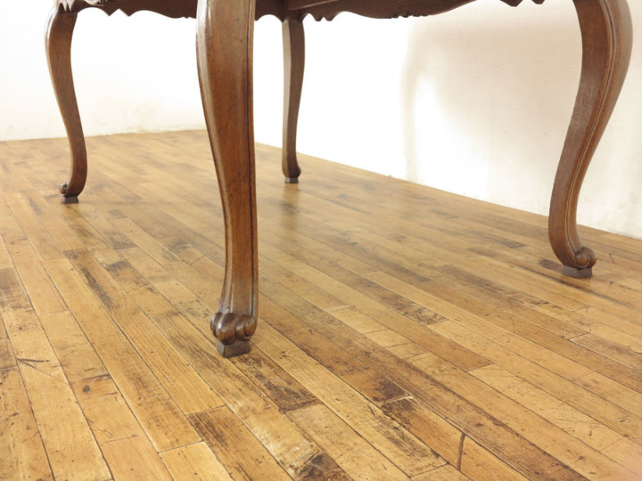 ダークカラー フランスドローリーフテーブル 63541 アンティーク家具