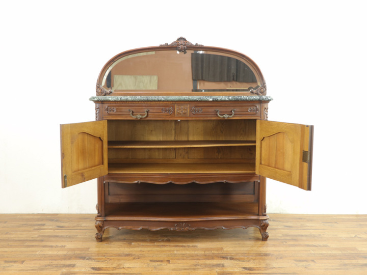 大理石天板 キャビネット 63607a アンティーク家具 ウェブサイト