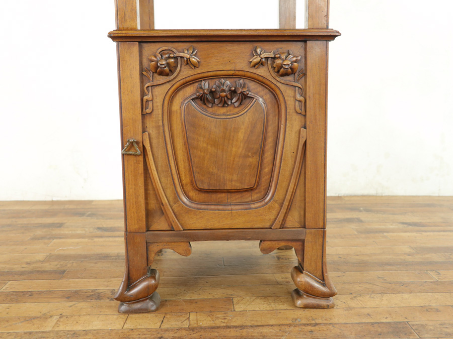 アールヌーヴォーナイトテーブル 63658a アンティーク家具 ウェブ