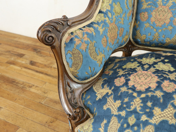 ルイ15世様式 張替済 ソファ 63771a アンティーク家具 ウェブサイト