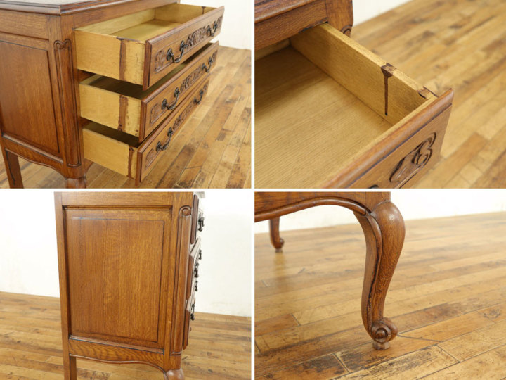 猫脚 アンティーク調 キャビネット チェスト 楽天市場】アンティーク風 猫脚チェスト3段 幅52cm【Kitty Brown