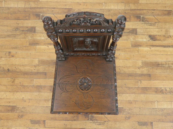 古家具　椅子・チェア　① ダイニングチェア 木製 完成品 クレール 1脚単品【アウトレット品