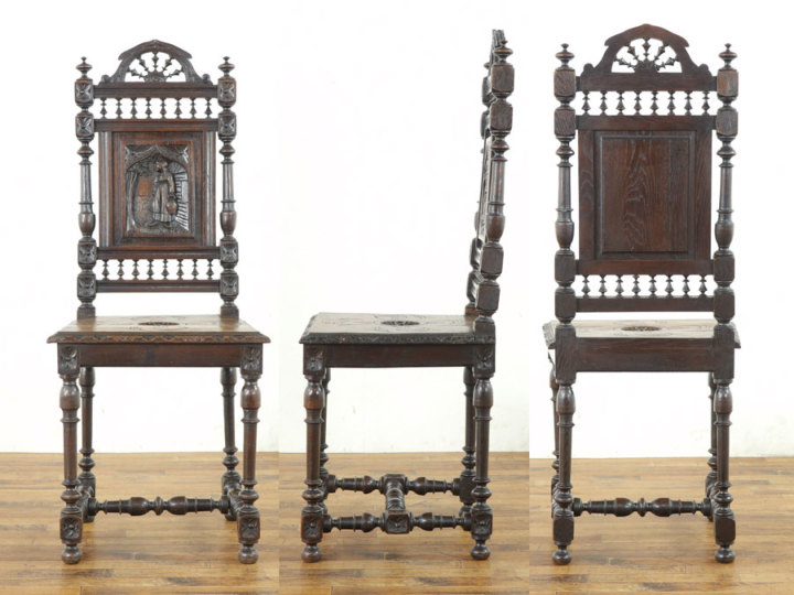 素晴らしい彫刻 1900年頃 チェア 64090b アンティーク家具 ウェブ