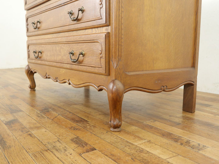 お値下げ　アンティーク　猫脚　チェスト 楽天市場】アンティーク風 猫脚チェスト3段 幅52cm【Kitty Brown