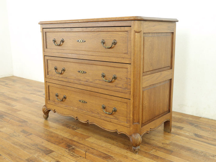 たっぷり収納 猫脚チェスト 64211 アンティーク家具 ウェブサイト商品