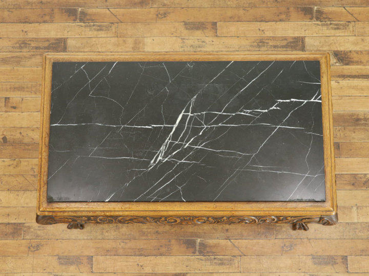 ヴィンテージ♦️高級 大理石テーブル♦️脚もお洒落てす♦️引き取り　着払い 大理石 ダイニングテーブルセット 5点セット 180cm マーブル 4人用