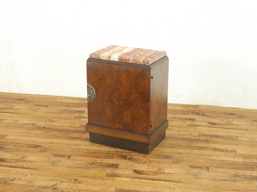 大理石天板のナイトテーブル 64278 アンティーク家具 ウェブサイト商品