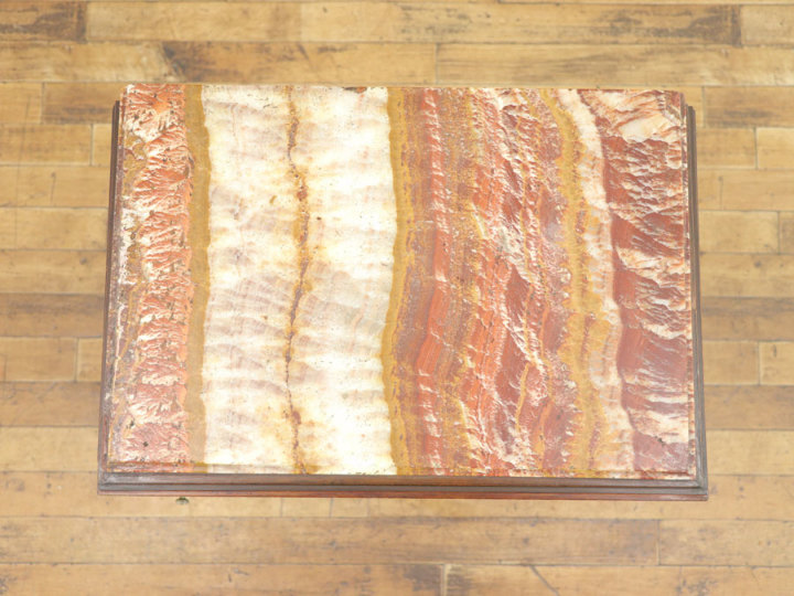 大理石天板のナイトテーブル 64278 アンティーク家具 ウェブサイト商品