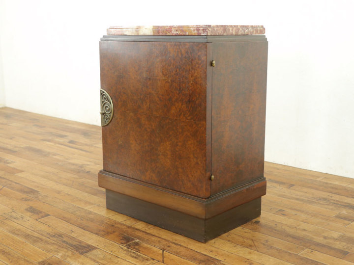 大理石天板のナイトテーブル 64278 アンティーク家具 ウェブサイト商品