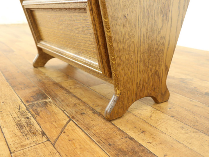 ヴィンテージ　マガジンラック　無垢材　アンティーク マガジンラック 64287 アンティーク家具 ウェブサイト商品一覧