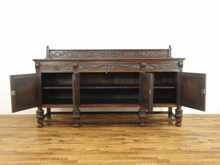 重厚な存在感 フランス アンティーク家具 サイドボード 64302a