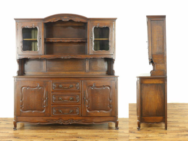 圧倒的存在感とたっぷりの収納 キャビネット 64352 アンティーク家具