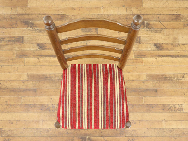 張替済ダイニングチェア 64379在庫2脚 アンティーク家具 ウェブ