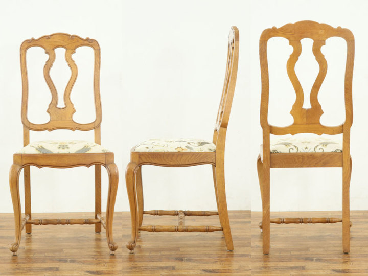 猫脚 ダイニングチェア アンティーク ヨーロッパ風 2脚セット② 猫脚ダイニングチェア 64412在庫2脚 アンティーク家具 ウェブ