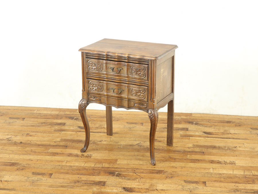 猫脚アンティーク調チェスト  ヴィンテージチェスト 小ぶりなアンティークチェスト 猫脚チェスト 64465 アンティーク家具