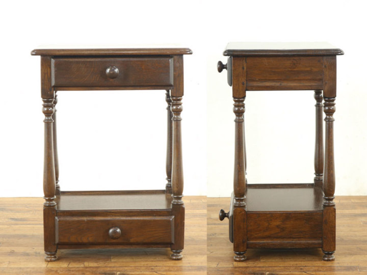 引き出し付きタイプ 小ぶりなサイドテーブル 64479 アンティーク