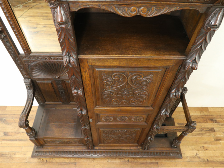 非常に希少で多機能 ホールスタンド 64486 アンティーク家具 ウェブ