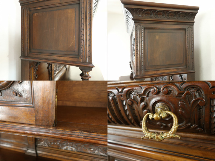 ルネサンスリバイバル ラージサイズキャビネット 64488 アンティーク