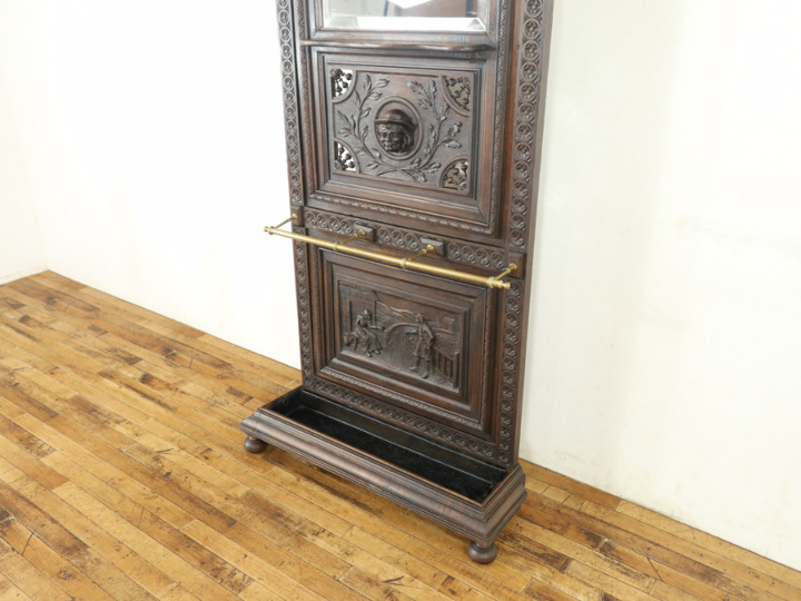 希少なサイズとデザイン ホールスタンド 64516 アンティーク家具