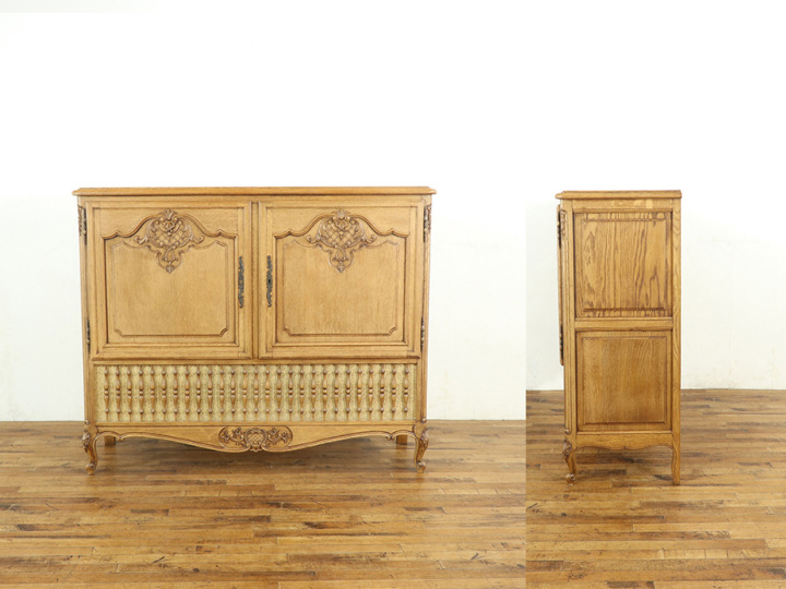 ビンテージ　キャビネット チーク無垢材 ヴィンテージキャビネットZX 食器棚 ショーケース 陳列棚