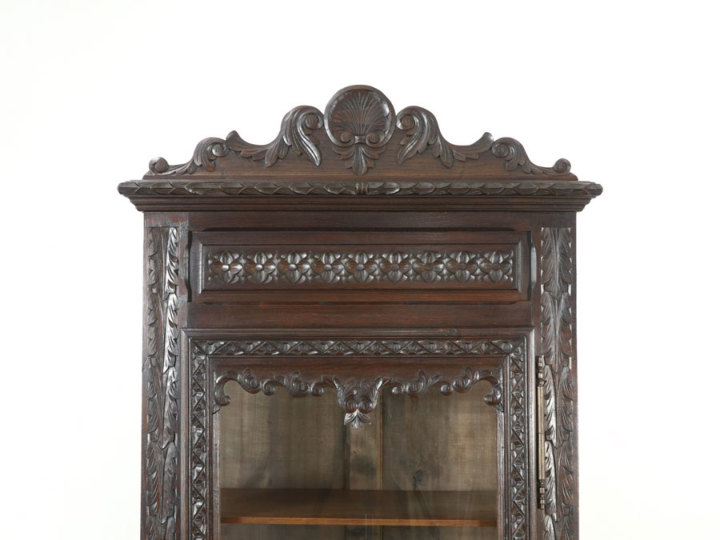 昭和ヴィンテージ ショーケース 1880年頃フランス ダークカラーショーケース 64571 アンティーク