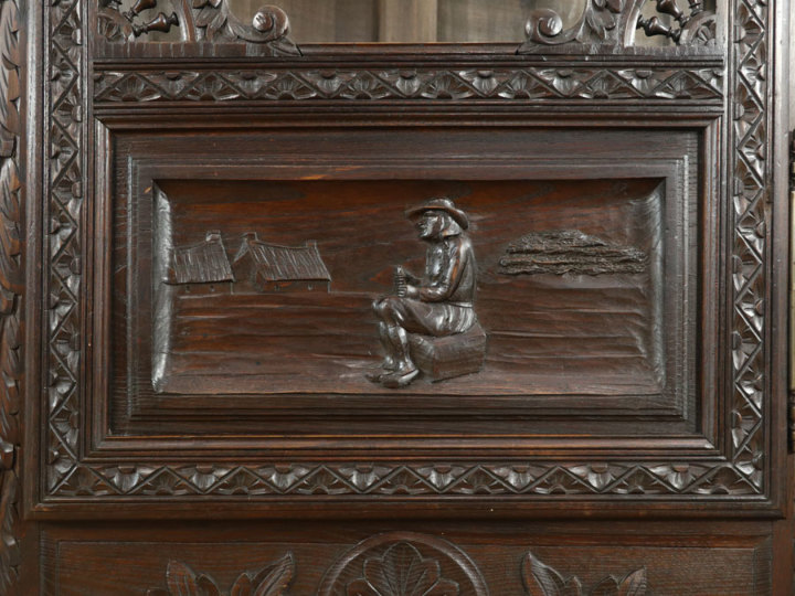 昭和ヴィンテージ ショーケース 1880年頃フランス ダークカラーショーケース 64571 アンティーク