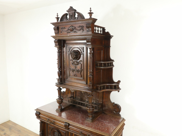 キャビネット　チェスト　アンティーク　彫刻　家具 楽天市場】アンティーク調キャビネット 棚 木製 完成品 おしゃれ 彫刻