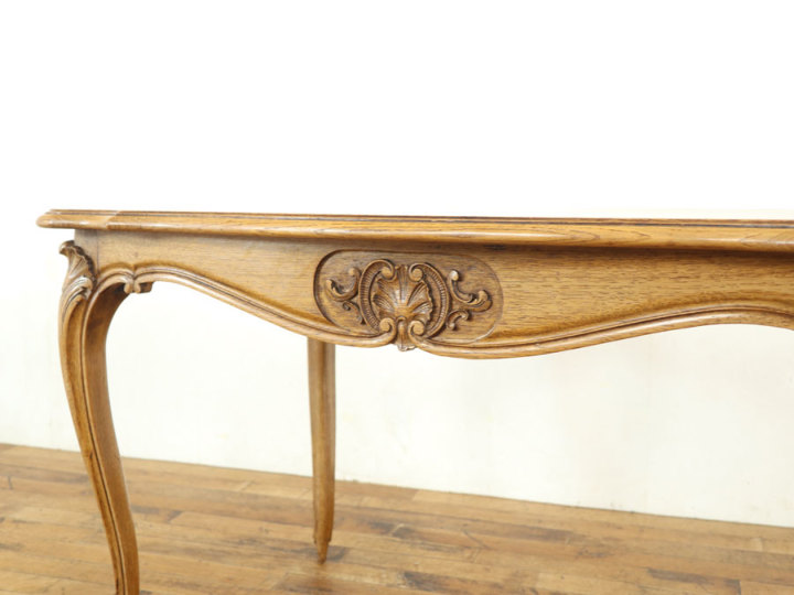 アンティークコーヒーテーブル猫脚　中古品 フランス猫脚スタイル コーヒーテーブル 64594 アンティーク家具