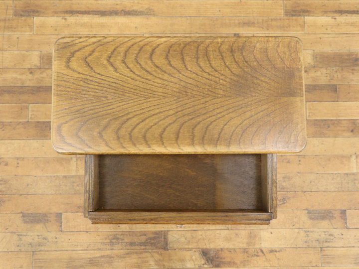 引き出し付きが嬉しいマガジンラック 64612a アンティーク家具 ウェブ