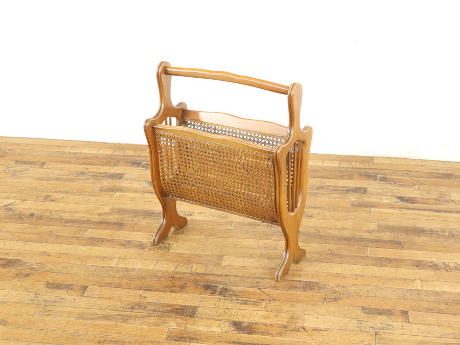 ヴィンテージ　木製マガジンラック オールドマルニ マガジンラック ジャパンヴィンテージ/Japanese