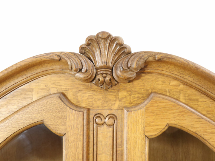 定番だから見比べて選べる ガラス扉 キャビネット 64619 アンティーク