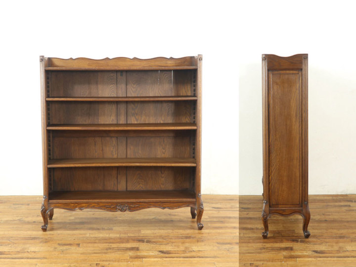 レアです！猫脚オープンブックケース 64705 アンティーク家具 ウェブ