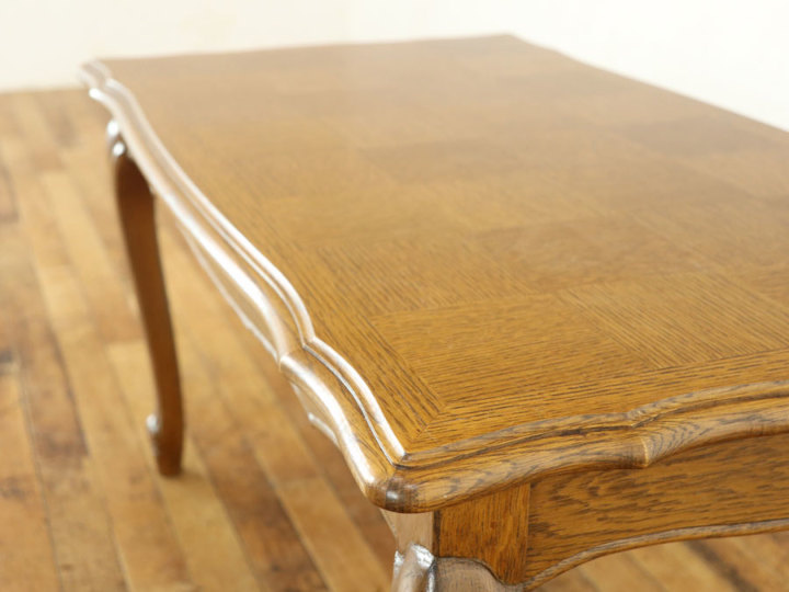 ウッドトップタイプの猫脚コーヒーテーブル 64741 アンティーク家具