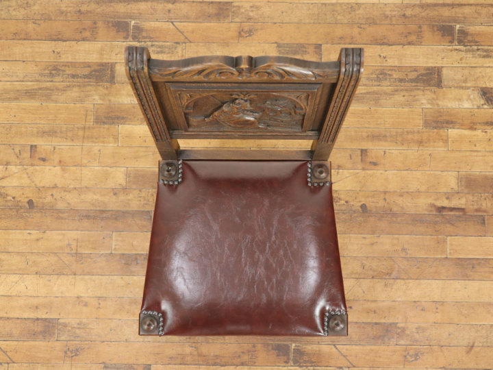 古家具　椅子・チェア　① 風景があるチェア 64807f アンティーク家具 ウェブサイト商品