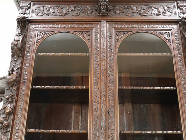 1880年頃 圧倒的存在感と立体的な彫刻 フランスアンティーク