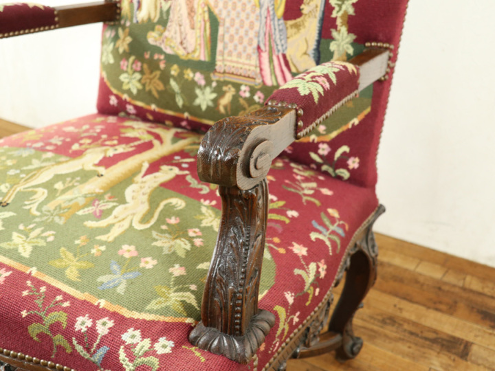 貴婦人と一角獣 バロックの荘厳な華やかさ フランスアンティーク