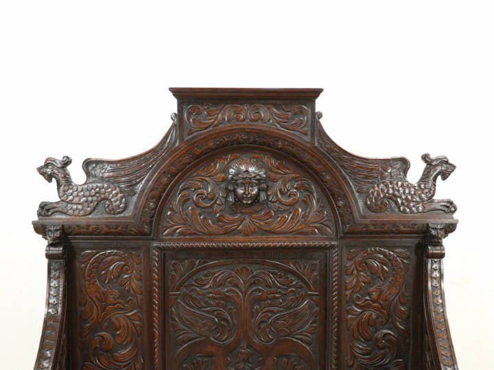 19世紀 アンティークフレンチ オーク ルネッサンス ハントスタイル