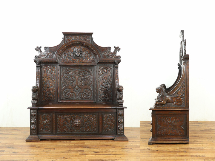 ルネサンス様式の特徴的なデザイン 1900年頃 フランスアンティーク