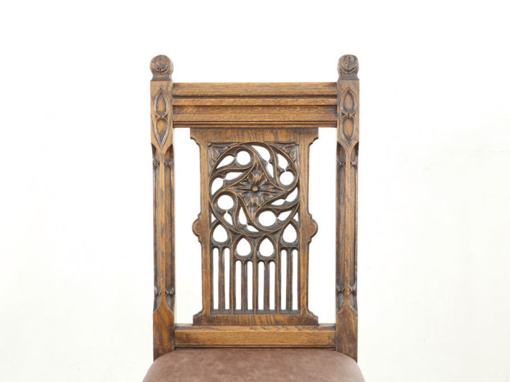 ゴシック フランスアンティークチェア 65006在庫6脚 アンティーク家具