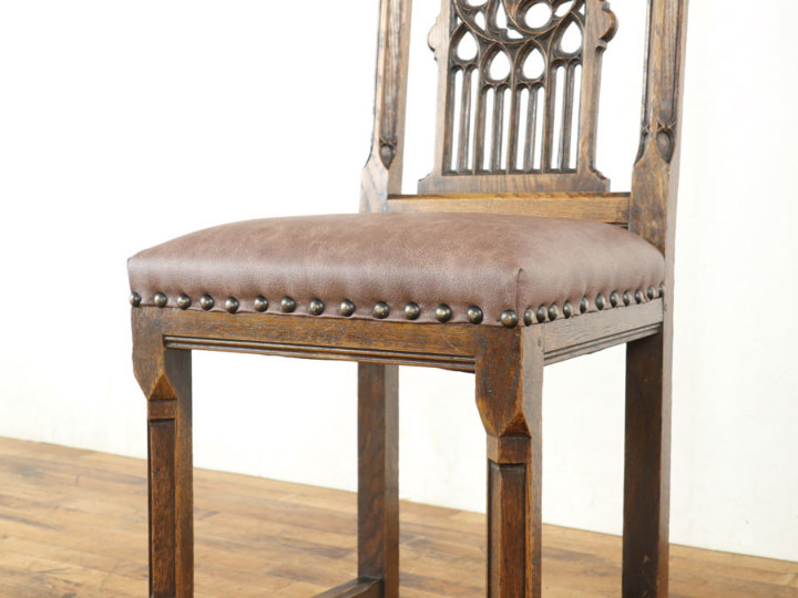 ゴシック フランスアンティークチェア 65006在庫6脚 アンティーク家具