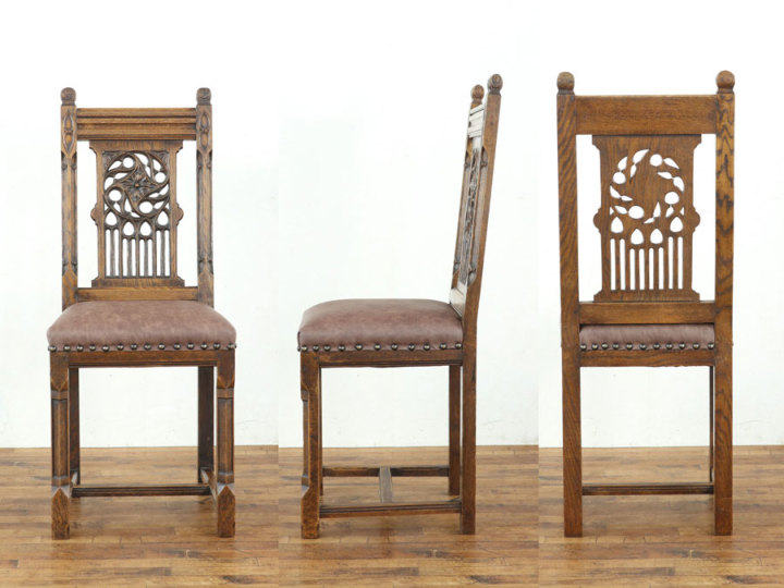 ゴシック フランスアンティークチェア 65006在庫6脚 アンティーク家具 ゴシック フランスアンティークチェア 65006在庫6脚 アンティーク家具